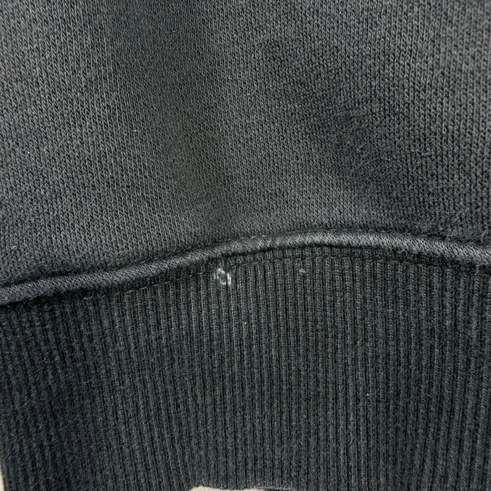 Adidas Sweatshirt Mens Size Medium Trefoil Graphic Raglan‎ Pullover Black